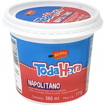 SORVETE PALETITAS TODA HORA NAPOLITANO 360ML