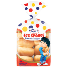 PÃO EGG SPONGE PANCO 250G C/ 10UN