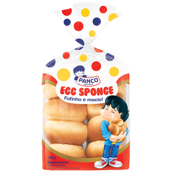 PÃO EGG SPONGE PANCO 250G C/ 10UN