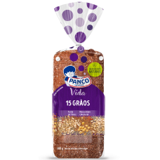 PÃO INTEGRAL 15 GRÃOS PANCO 380G