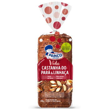 PÃO INTEGRAL CASTANHA PARÁ E LINHAÇA  PANCO 380G