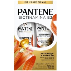 SHAMPOO E CONDICIONADOR PANTENE BIOTINAMINA B3