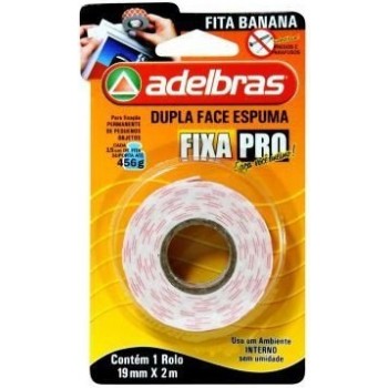 FITA ADESIVA ADELBRAS BANANA 19MM X2M