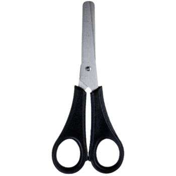 MAT. ESC. TESOURA ESCOLAR INOX 13CM PRETA JOCAR