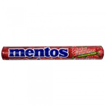 BALA MENTOS FRUIT FRUTAS VERMELHAS 37.5G C/14