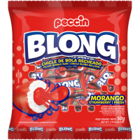 CHICLETE PECCIN BLONG RECHEADO MORANGO 50GR