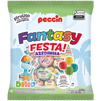 PIRULITO PECCIN FANTASY FESTA AZEDINHA 600G