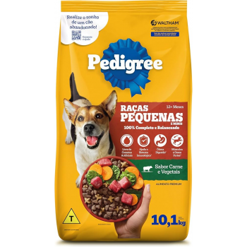 RACAO PEDIGREE RACA PEQUENA CARNE VEGETAIS 10.1 KG