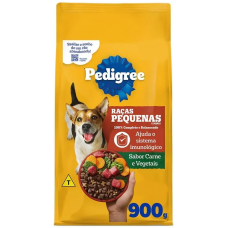 RAÇÃO PEDIGREE RACA PEQUENA CARNE VEGETAIS 900 G