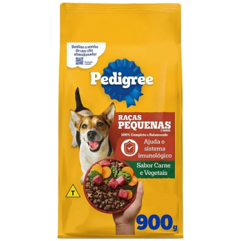 RAÇÃO PEDIGREE RACA PEQUENA CARNE VEGETAIS 900 G