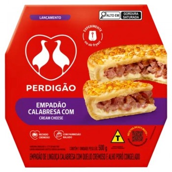 EMPADÃO CALABRESA C/ CREAM CHEESE PERDIGÃO 500G