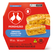 EMPADÃO FRANGO C/ BACON E REQUEIJÃO PERDIGÃO 500G