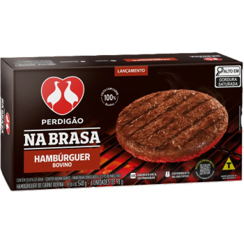 HAMBURGUER BOVINO NA BRASA PERDIGAO CX 540 GR