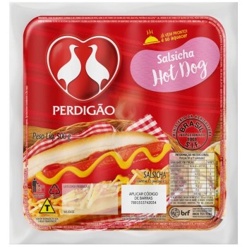SALSICHA HOT DOG PERDIGÃO 500G