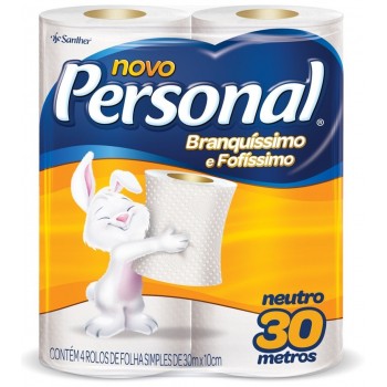 PAPEL HIGIENICO PERSONAL NEUTRO 30M C/4