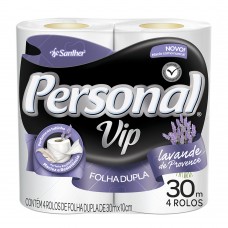 PAPEL HIGIENICO PERSONAL VIP FD LAVANDA 30M C/4