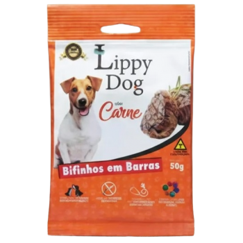 BIFINHO P/ CÃES LIPPY DOG SACHÊ CARNE 50G