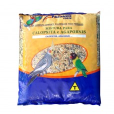 MISTURA PÁSSARO FORTE CALOPSITA E AGAPORNIS 500G