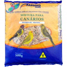 MISTURA PÁSSARO FORTE CANÁRIOS 500G