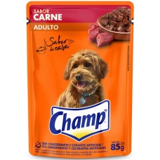 RAÇÃO CHAMP ADULTO CARNE SACHE 85G