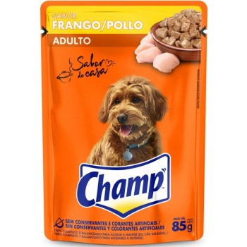 RAÇÃO CHAMP ADULTO FRANGO SACHE 85G