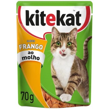 RAÇÃO KITEKAT FRANGO AO MOLHO SACHE 70G