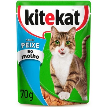 RAÇÃO KITEKAT PEIXE AO MOLHO SACHE 70G