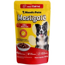 RAÇÃO MASTIGATÊ CÃES ADULTOS CARNE SACHÊ 100G