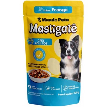 RAÇÃO MASTIGATÊ CÃES ADULTOS FRANGO SACHÊ 100G