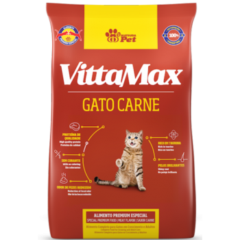RAÇÃO VITTAMAX GATO CARNE 1KG