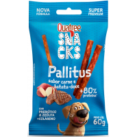 SNACKS PALLITUS QUATREE CARNE E  BATATA DOCE 60G 