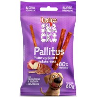 SNACKS PALLITUS QUATREE CORDEIRO BATATA DOCE 60G SNACKS PALLITUS QUATREE CORDEIRO BATATA DOCE 60G