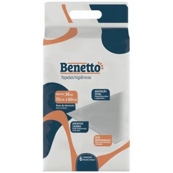 TAPETE HIGIENICO BENETTO 75 X 60CM C/ 28UN