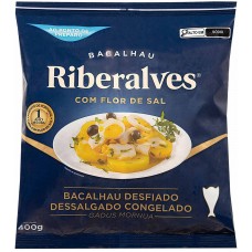 BACALHAU DESFIADO CONGELADO RIBERALVES 400 GR