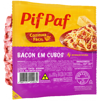 BACON EM CUBOS PIF PAF 200G