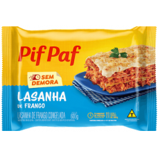 LASANHA PIF PAF MOLHO FRANGO 600GR