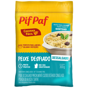 PEIXE DESFIADO DESSALGADO CONGELADO PIF PAF 300G 