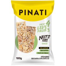 BARRA DE AMENDOIM PINATI NUTS COCO ZERO LV4 PG3