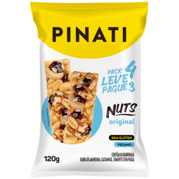 BARRA DE AMENDOIM PINATI NUTS ORIGINAL LV4 PG3