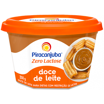 DOCE DE LEITE PIRACANJUBA ZERO LACTOSE 350GR