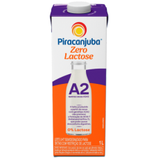 LEITE PIRACANJUBA A2 SEMIDESNATADO ZERO LACTOSE 1L