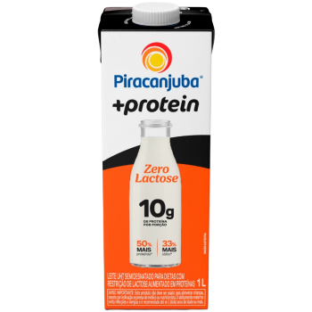 LEITE PIRACANJUBA SEMI DESN  ZERO LAC  PROTEINA 1L