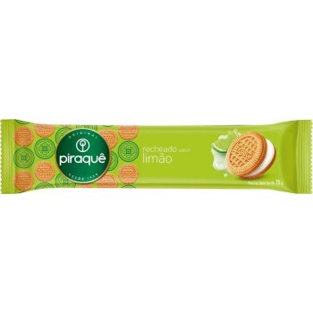 BISCOITO PIRAQUE RECHEADO LIMÃO 76G