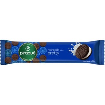 BISCOITO PIRAQUE RECHEADO PRETTY 76G
