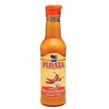 MOLHO ALHO C/PIMENTA PIRATA FRASCO 150ML