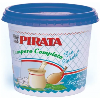 TEMPERO PIRATA COMPLETO S/PIMENTA POTE 500 GR