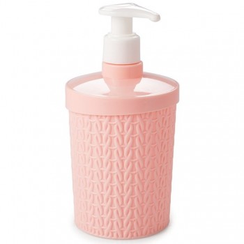 PORTA SABONETE LIQUIDO PLASUTIL ROSA 360ML 