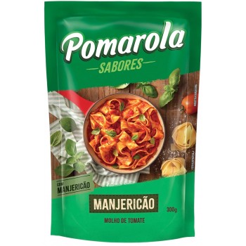 MOLHO POMAROLA MANJERICÃO SACHE 300G