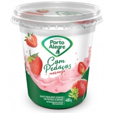IOGURTE PORTO ALEGRE COM PEDACOS MORANGO 480 GR