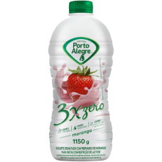 IOGURTE PORTO ALEGRE MORANGO 3X ZERO 1,150G IOGURTE PORTO ALEGRE MORANGO 3X ZERO 1,150G